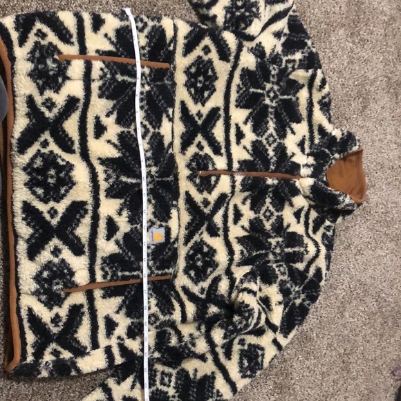 Carhartt Black and Cream Ski Jacket - Picture 3 of 3